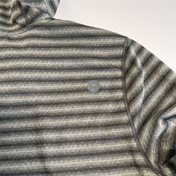 Women's Marmot Long Sleeve Baselayer Striped Hooded Top Size Small - Picture 11 of 12